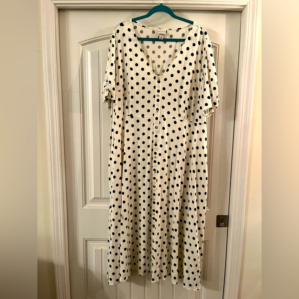 Ava and Vic 3x fit and flare midi dress